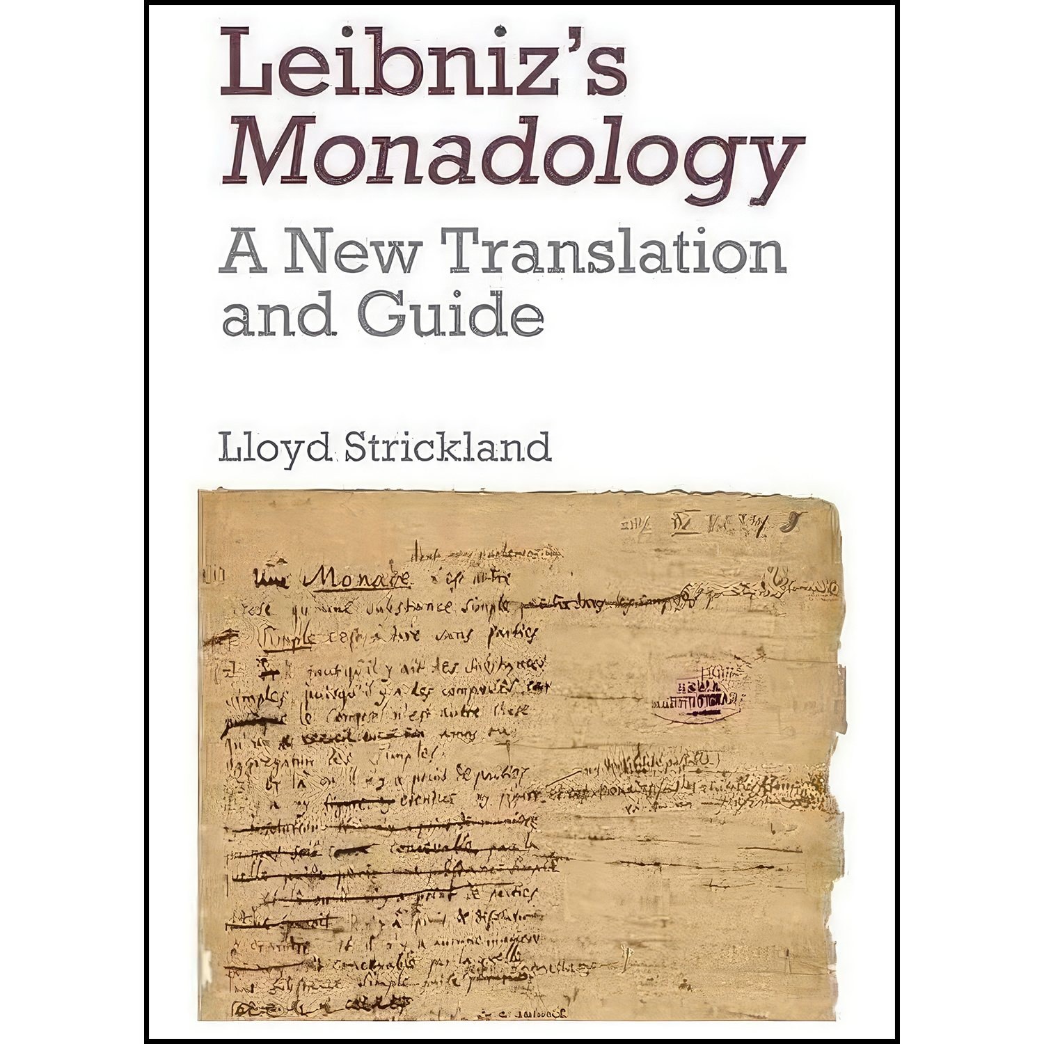 کتاب زبان اصلی Leibnizs Monadology انتشارات Edinburgh University Press