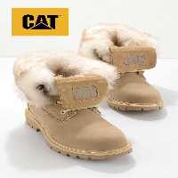 چکمه و بوت چند رنگ زنانه کاترپیلار 015z101184 پوتین خز کاراملی یوتا Caterpillar
