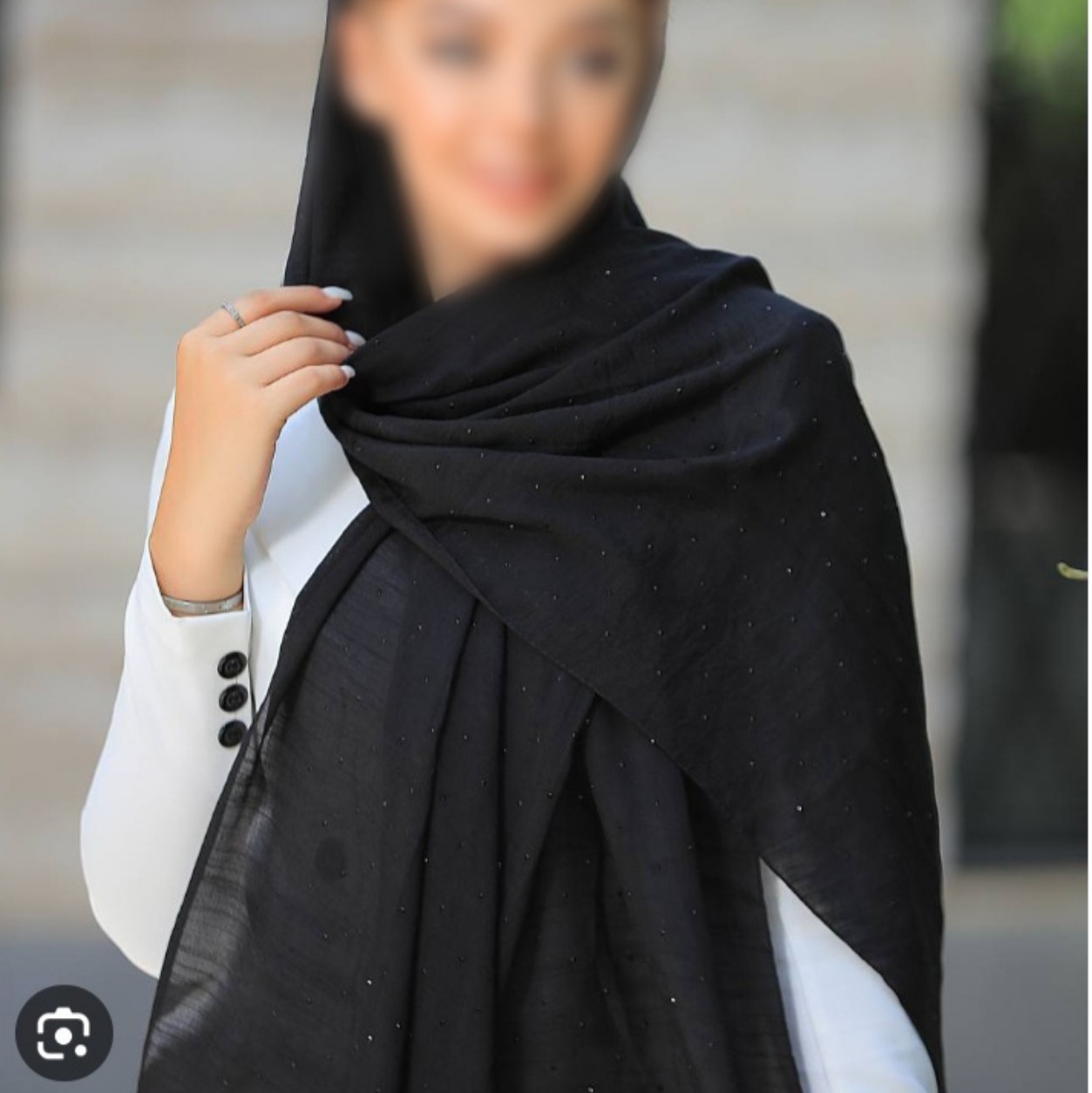 شال اسلپ نگین مشکی (ارسال رایگان )