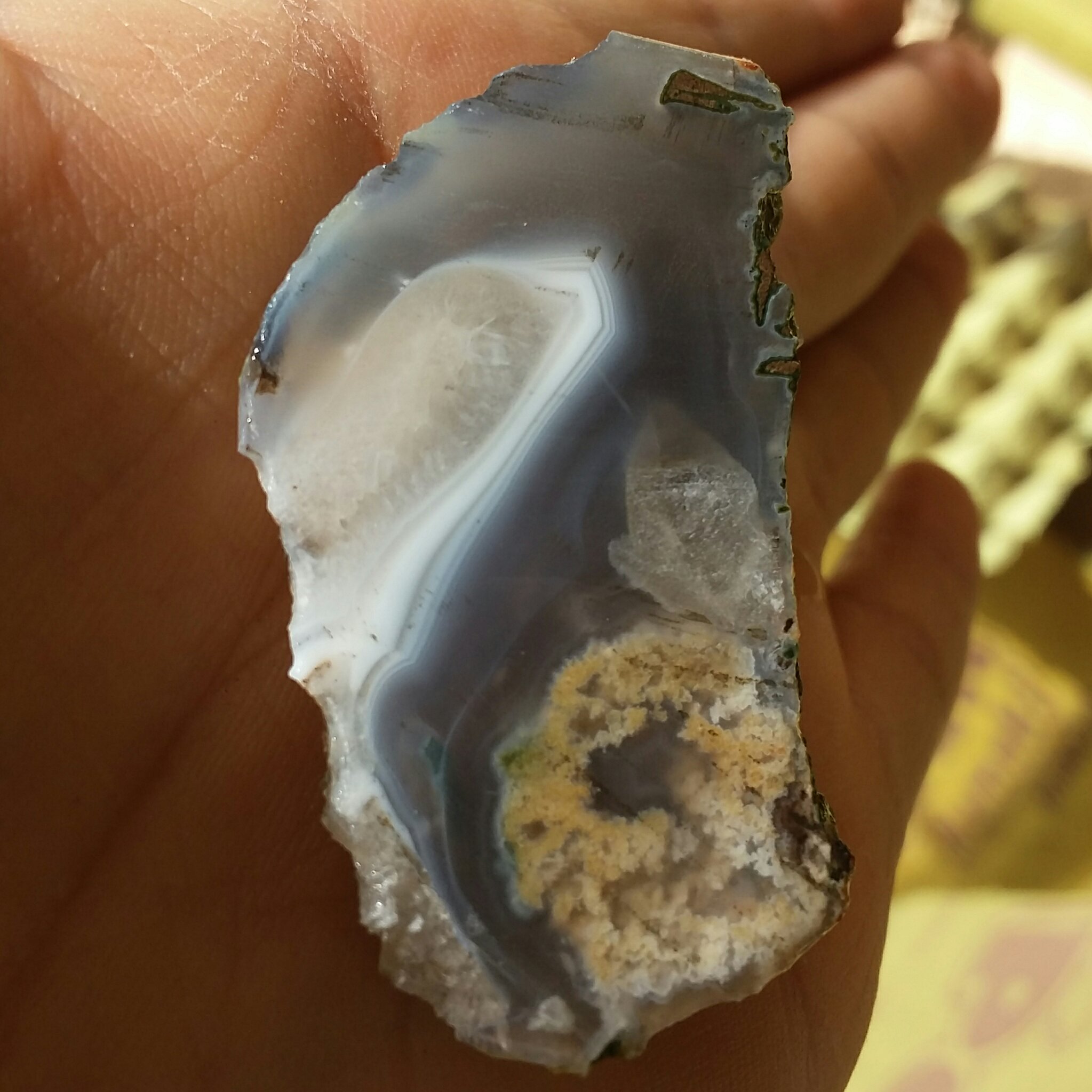 اسلایس سنگ عقیق سلیمانی 3بعدی شجر دار بسیار دیدنی خااص کاملا طبیعی تکرار نشدنی