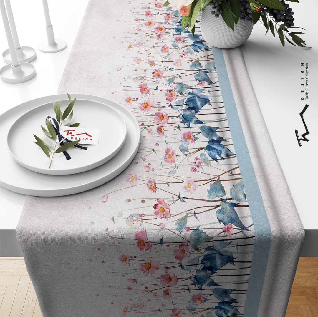 رانر طرح به لطافت یک رویا - سایز 40 در 135 سانتیمتر - جنس دو رو مخمل پورش