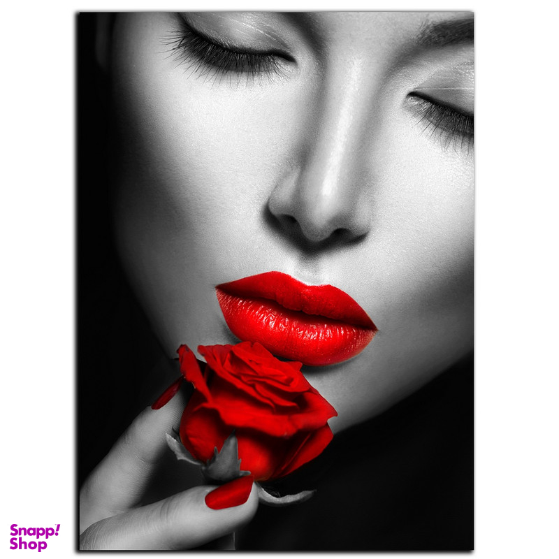 تابلو شاسی بکلیت طرح رز قرمز و رژلب قرمز مدل SH-7334