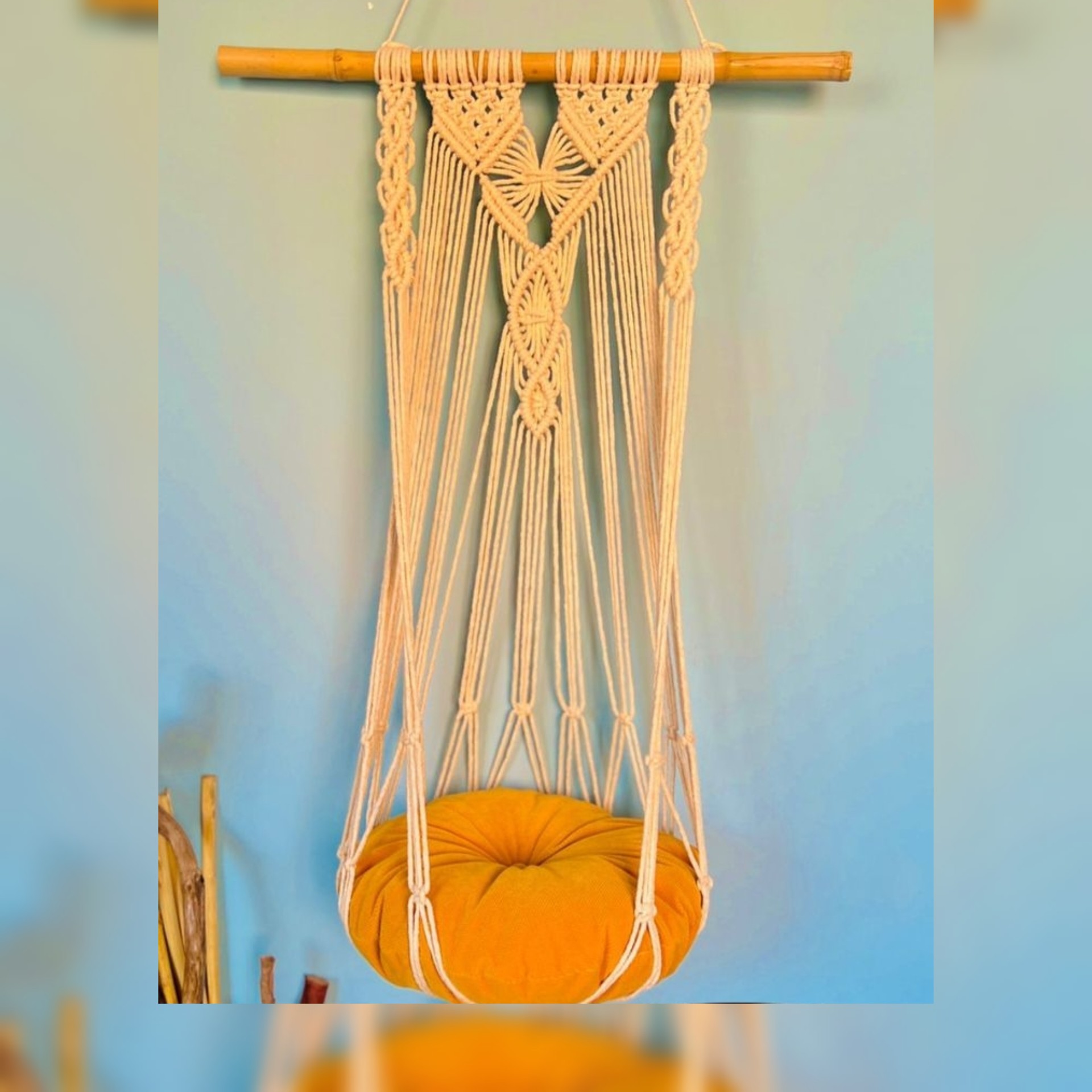 آویز(تاب) مکرومه حیوانات