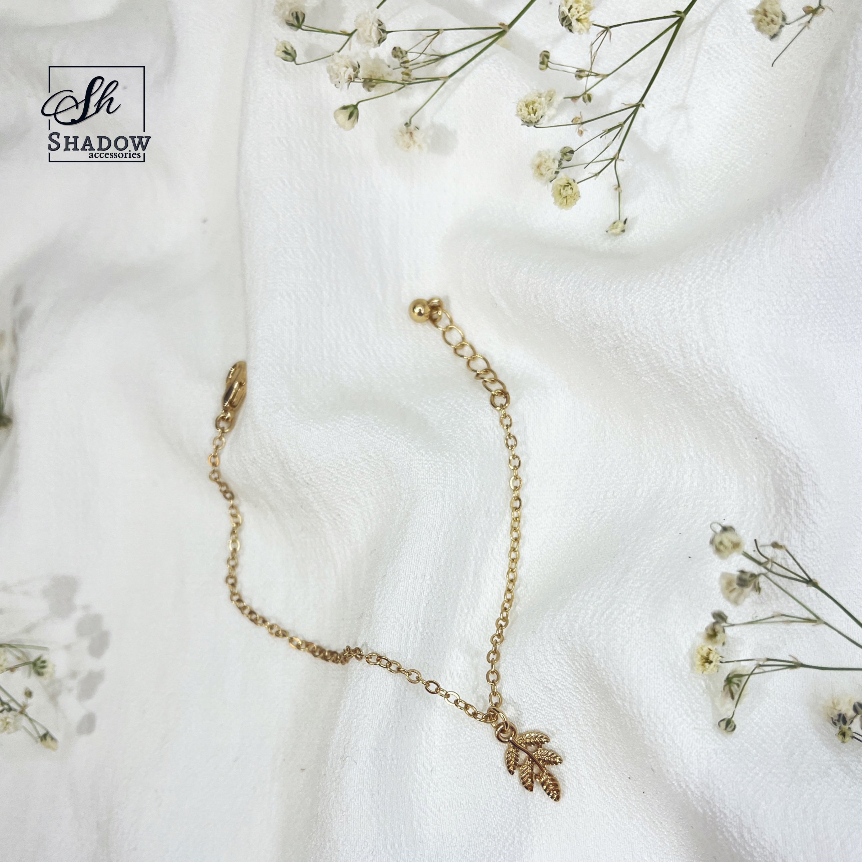 دستبند طرح برگ