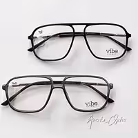 عینک طبی کائوچو تی آر 100 مردانه Vibeدسته فنردار  در دو رنگ مشکی و طوسی سبز