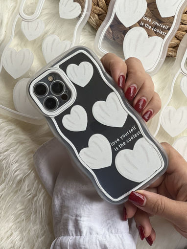 قاب موبایل سامسونگ قلب یخی محافظ لنزدار