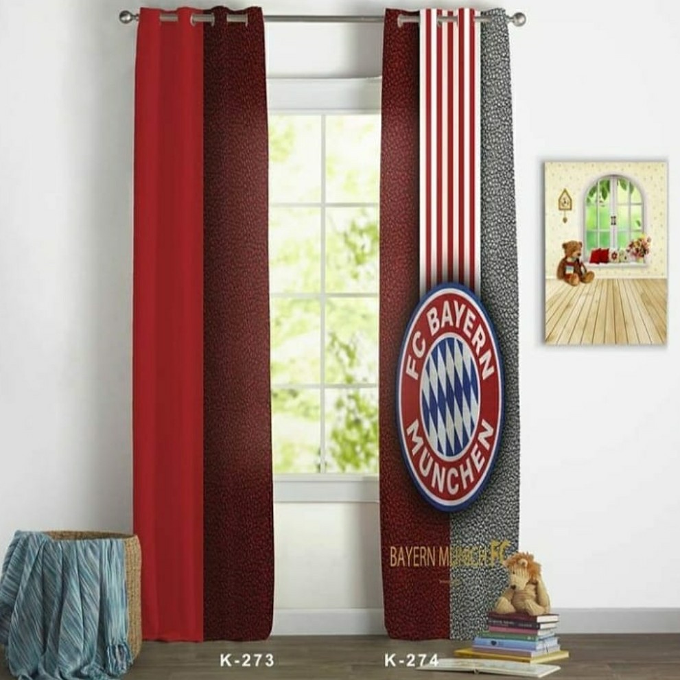 پرده هازان چاپی ترک طرح اسپرت فوتبالی ( بایرن مونیخ)