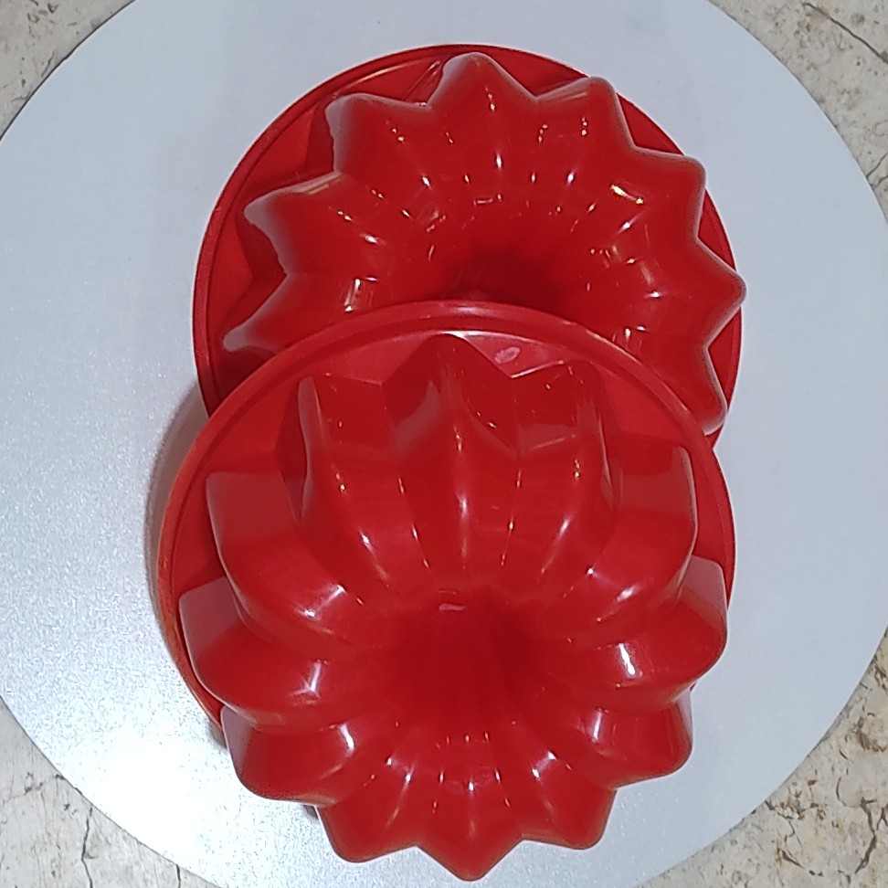قالب ژله پلاستیکی کاراملی طرح 7007 با قطر 20 سانت و پر فروش