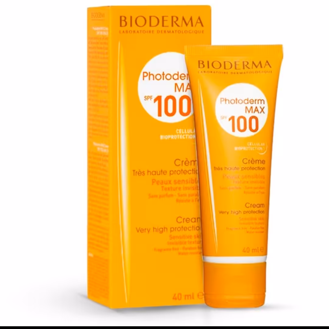 ضدآفتاب بیودرما spf100 رنگی (بژ روشن) اصلی لیبل قرمز 