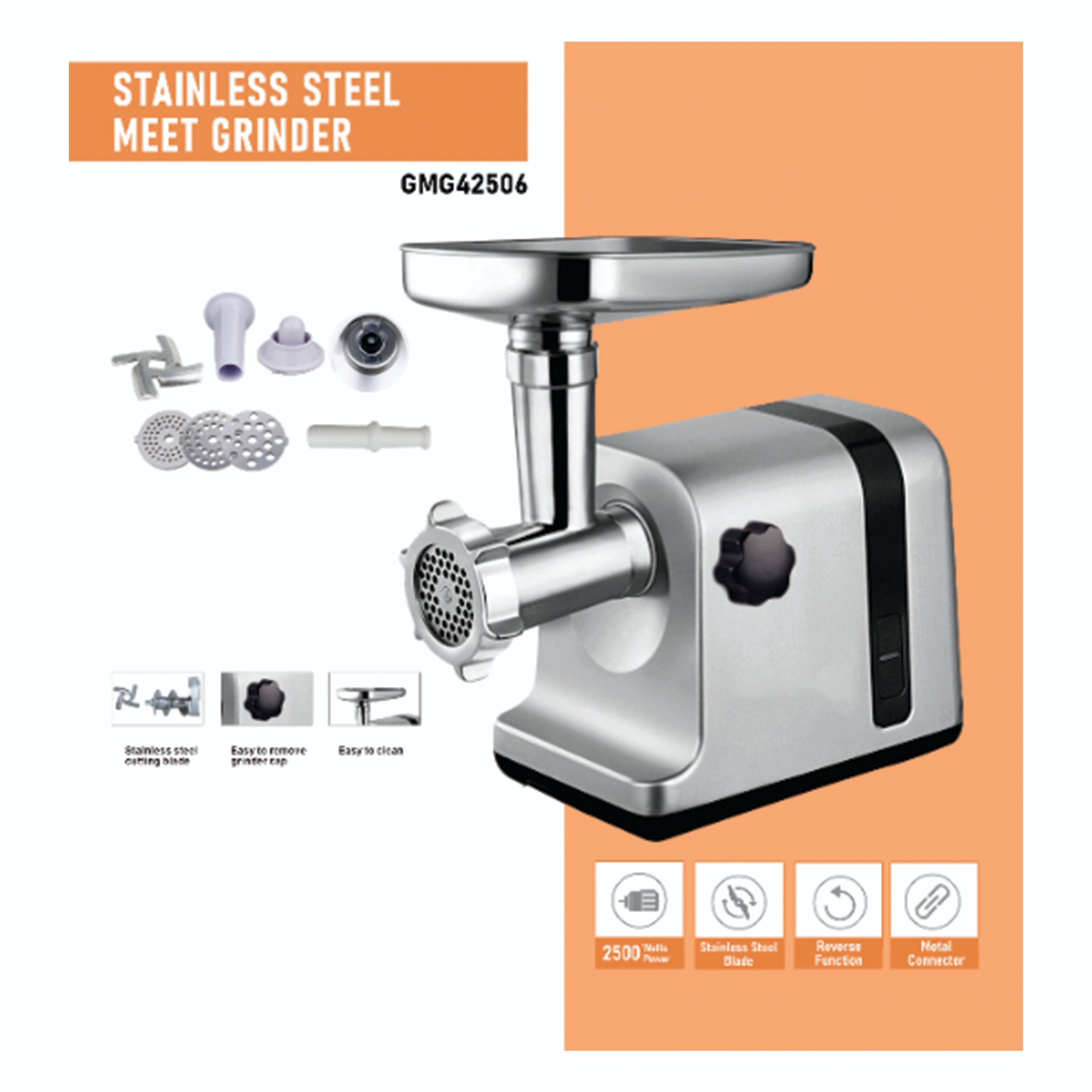 چرخ گوشت 2500 وات جیپاس مدل GEEPAS GMG42506

