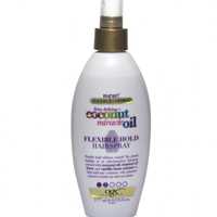 اسپری روغن نارگیل اوجی ایکس حالت دهنده و برطرف کننده وز ogx coconut miracle oil flexible hold hair spray