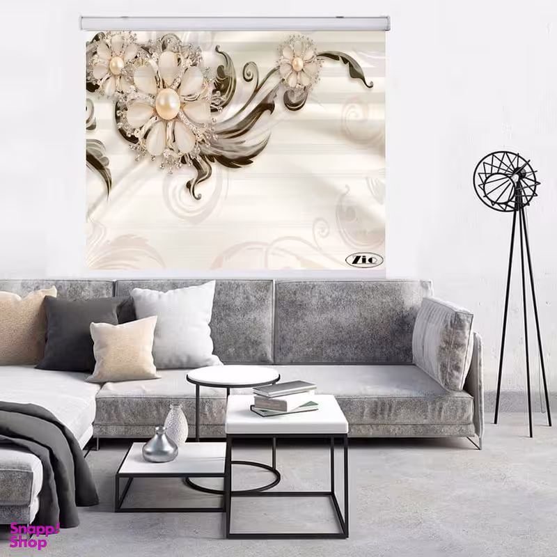 پرده زبرا زیو کد 3D1317 سایز 150x150 سانتی متر