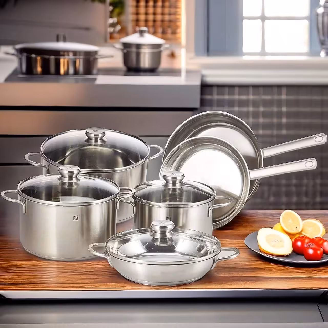 سرویس قابلمه 10 پارچه زولینگ مدل تویین نوا zwilling twin nova 10 pcs cookware set