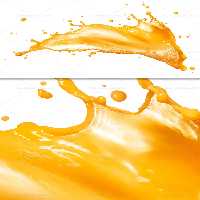 عکس اسپلش آب پرتقال | گرافیک با طعم تربچه