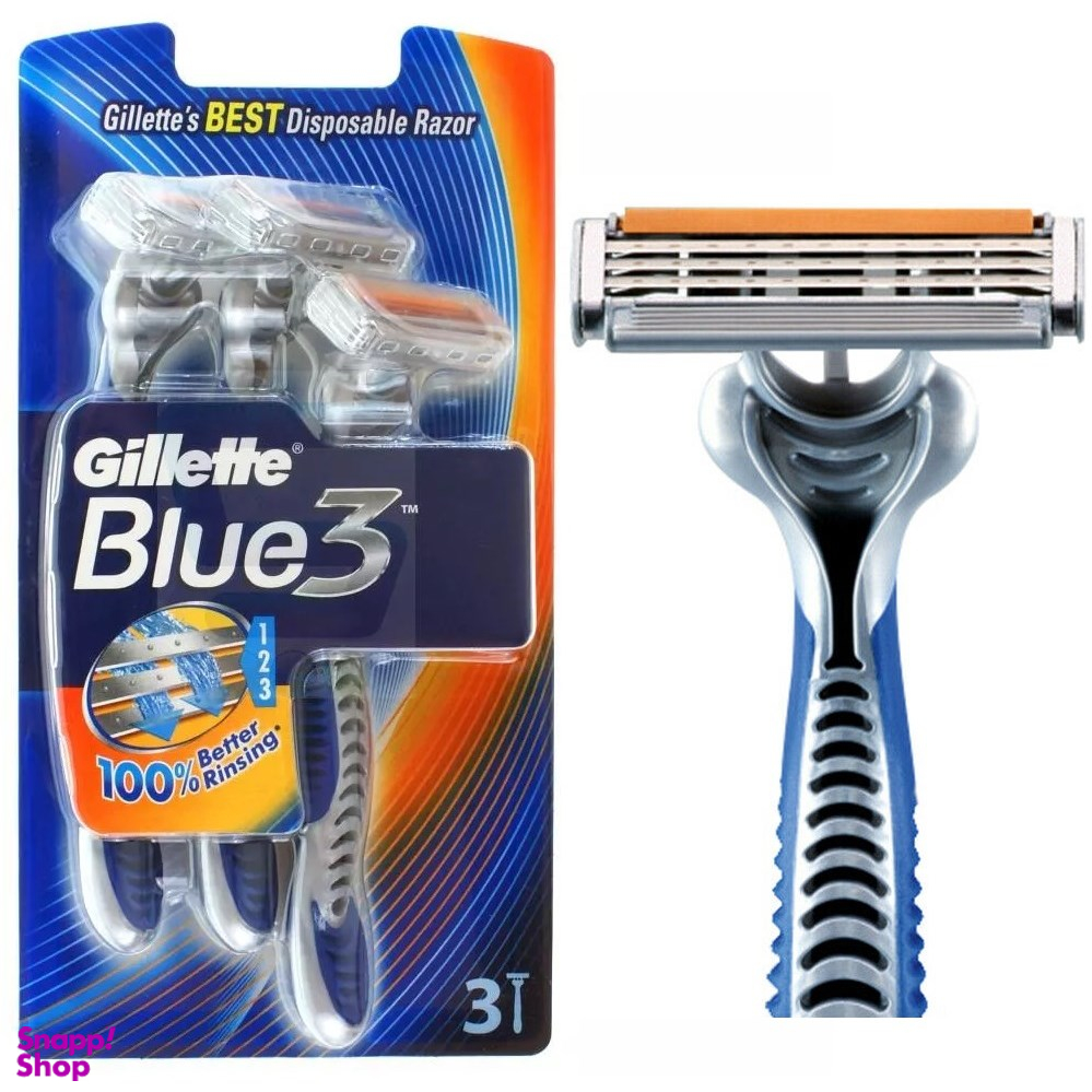 خودتراش ژیلت (Gillette) مدل Blue 3 بسته 3 عددی