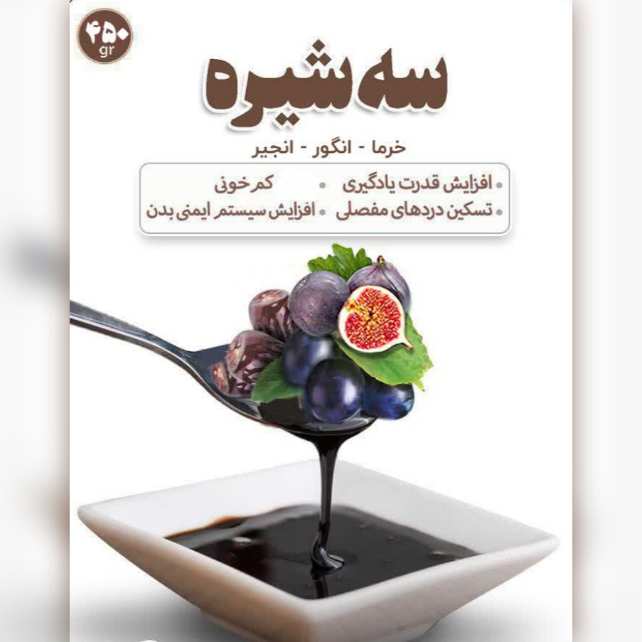سه شیره خرما انجیر انگور (900گرم)