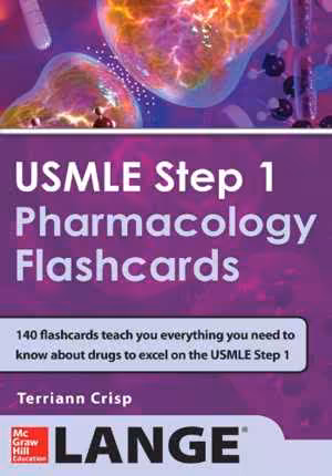 [PDF] دانلود کتاب Usmle Step 1 Pharmacology Review Flash Cards, 2014