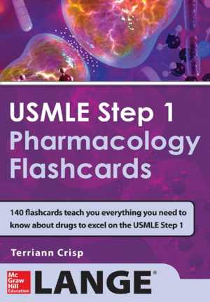 [PDF] دانلود کتاب Usmle Step 1 Pharmacology Review Flash Cards, 2014