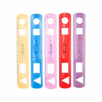 خطکش فایبر گلاس 20 سانتی مدل اشکالات هندسی