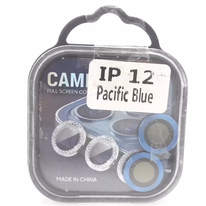 محافظ لنز دوربین فلزی رینگی آیفون12 رنگ آبی اقیانوس آرام