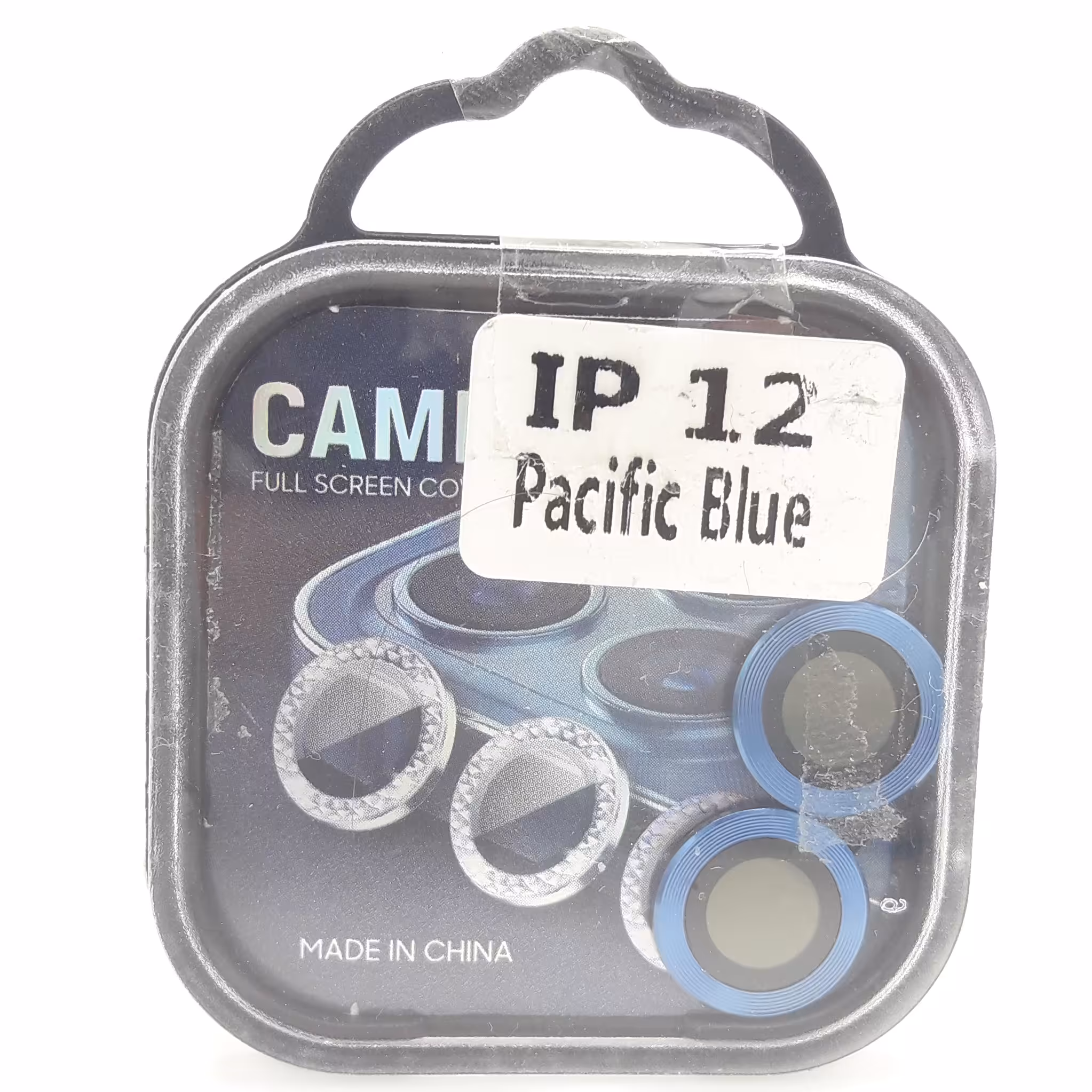 محافظ لنز دوربین فلزی رینگی آیفون12 رنگ آبی اقیانوس آرام