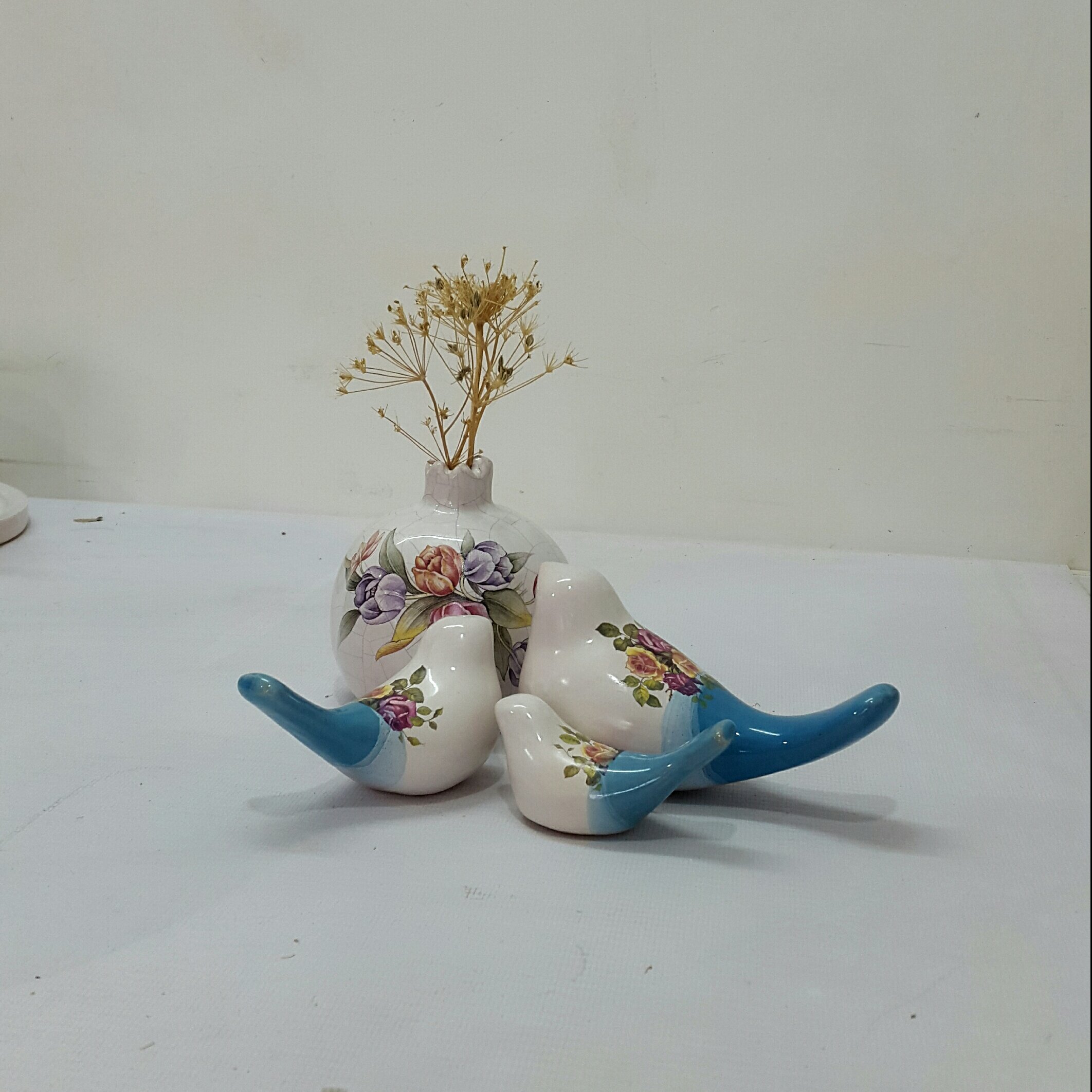 ست پرنده و انار سرامیکی یلدایی 1