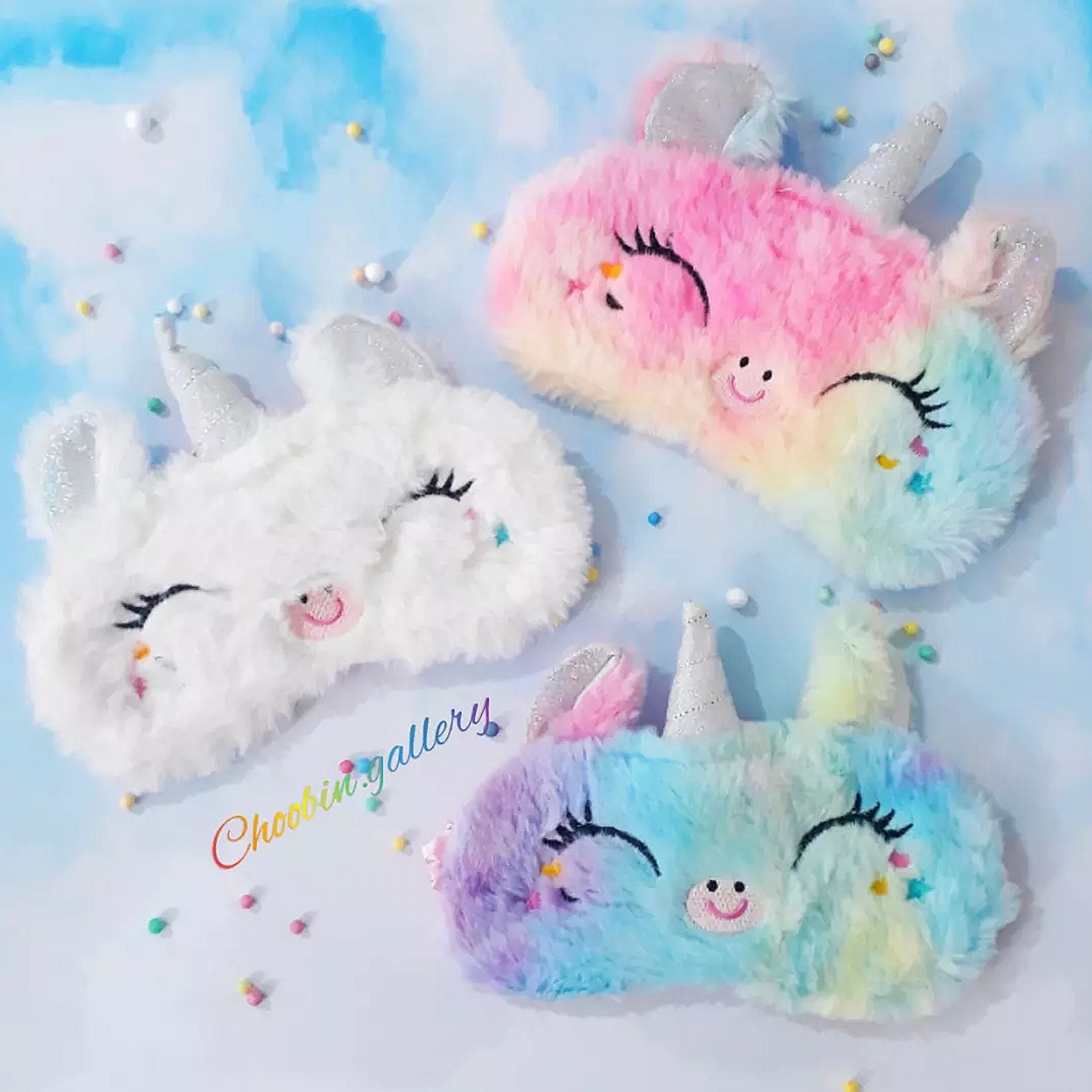 چشمبند خواب فانتزی طرح یونیکورن