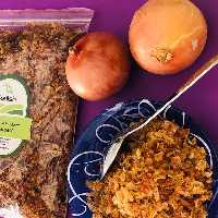 پیاز داغ نگینی چیپسی و کاملا خشک و بدون روغن 