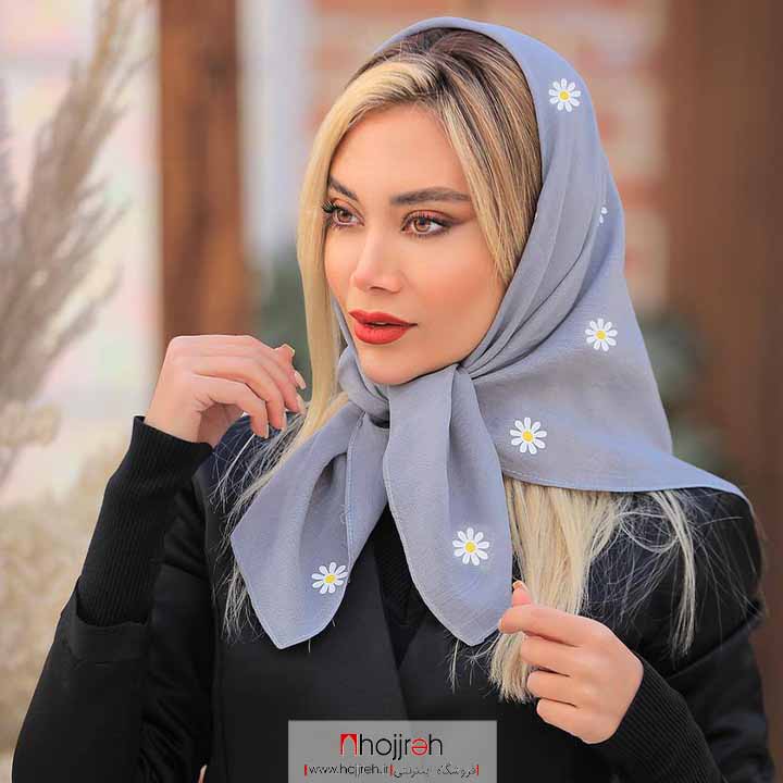 اطلاعات ، قیمت و خرید روسری مینی اسکارف طرح بابونه کد D253