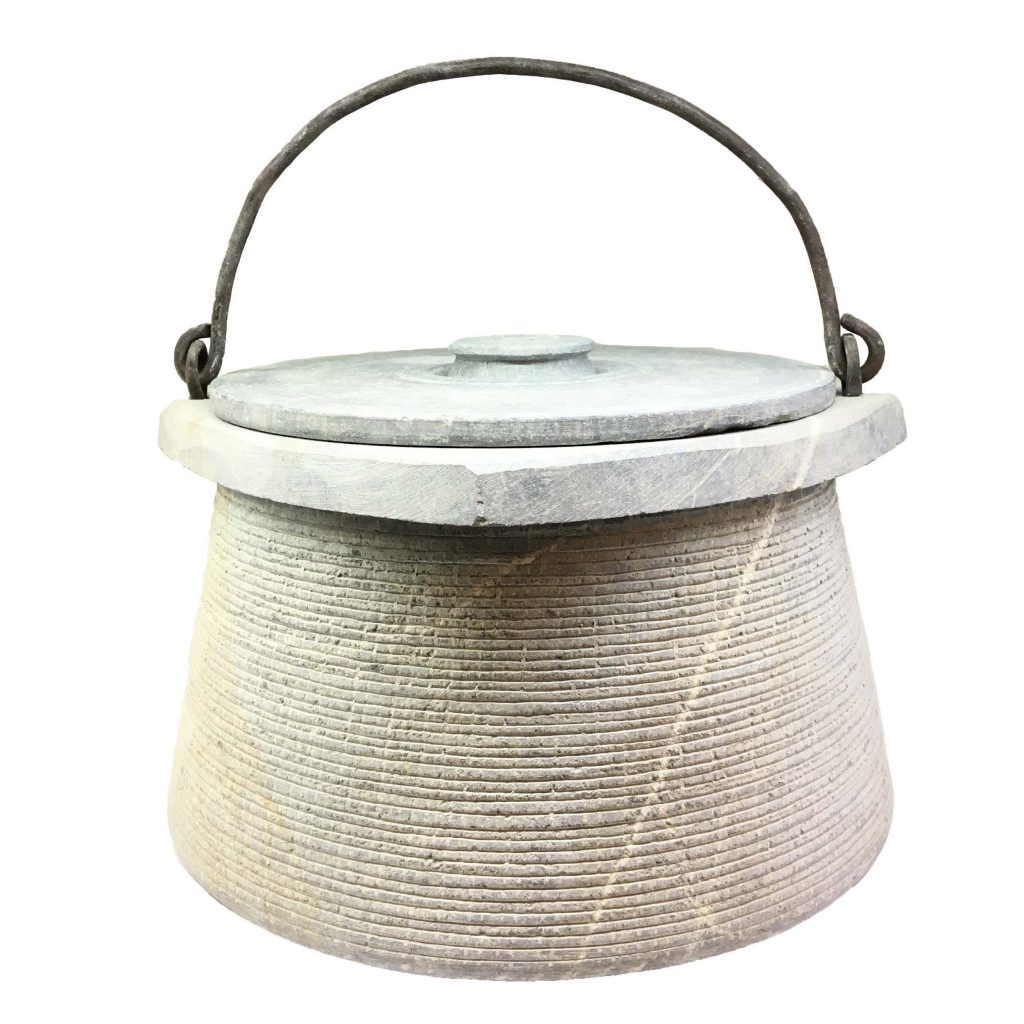 دیگ سنگی مدل دسته دار فلزی 8 نفره