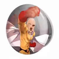 آینه جیبی خندالو طرح سایتاما انیمه مرد تک مشتی One Punch Man مدل تاشو کد 11373
