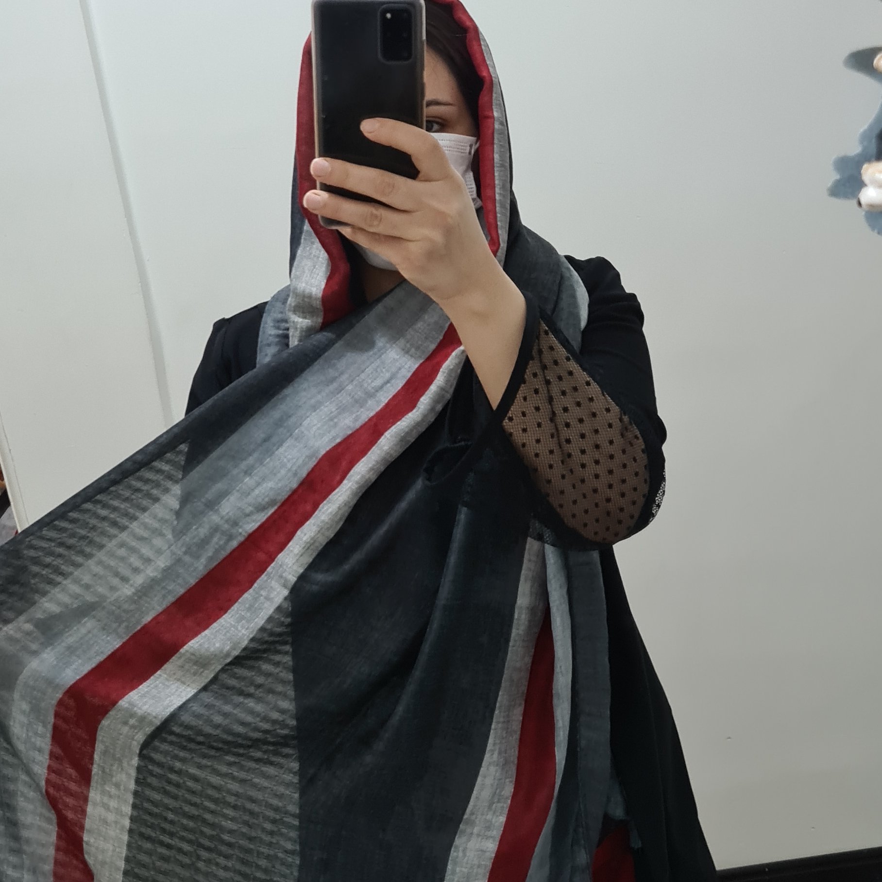 شال نخ اسلپ منگوله دار