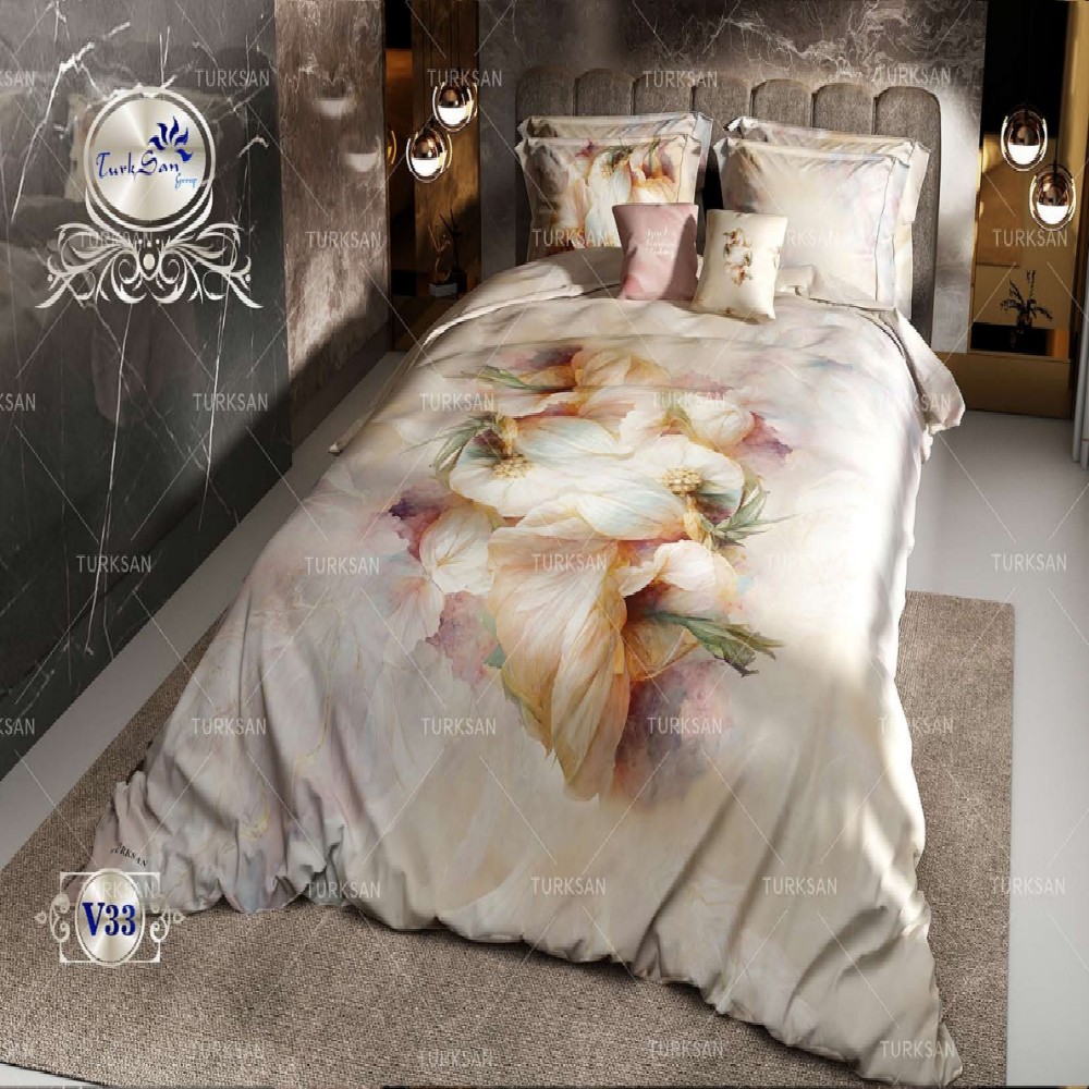 سرویس روتختی مخمل ترکسان کد V-33 دونفره 8 تکه