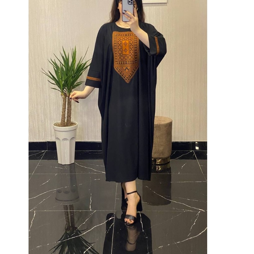 مانتو بهاره جلوبسته زنانه جنس کرپ کش مرغوب با خرجکار هندی درجه یک