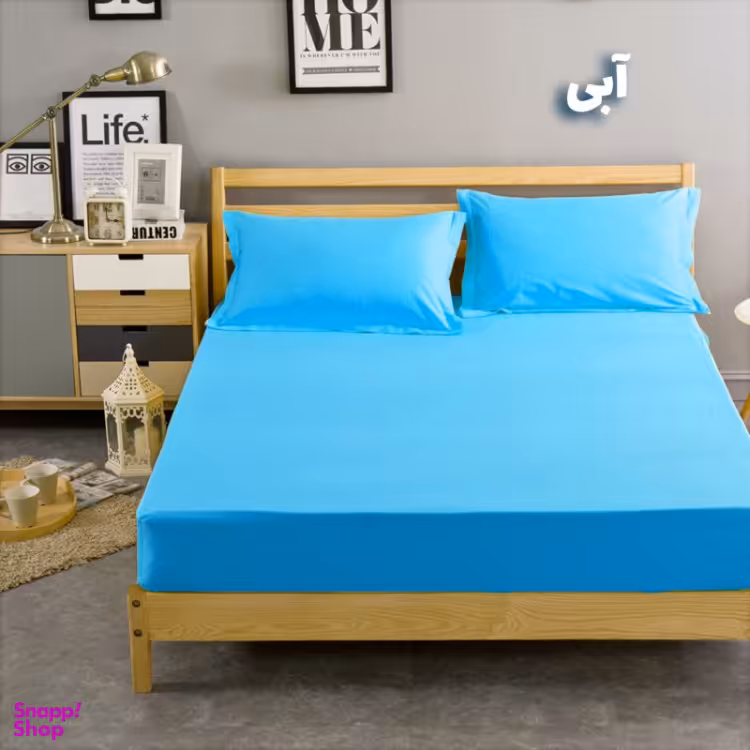 ست ملحفه و روبالشی 2 نفره طرح ساده سایز 160×200 سانتی متر