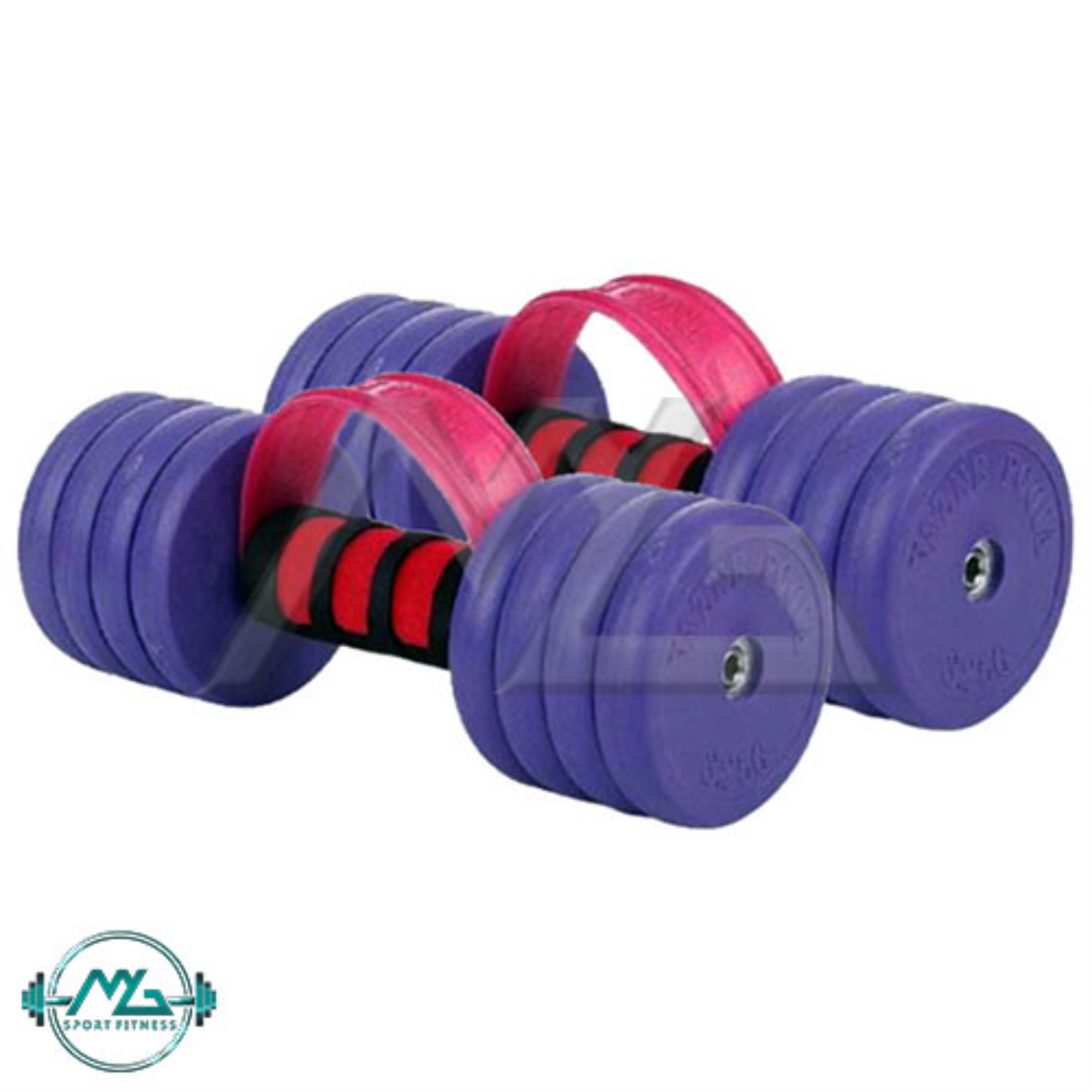 دمبل وزنه پویا مدل PVC03 وزن 3 کیلوگرم مجموعه 2 عددی