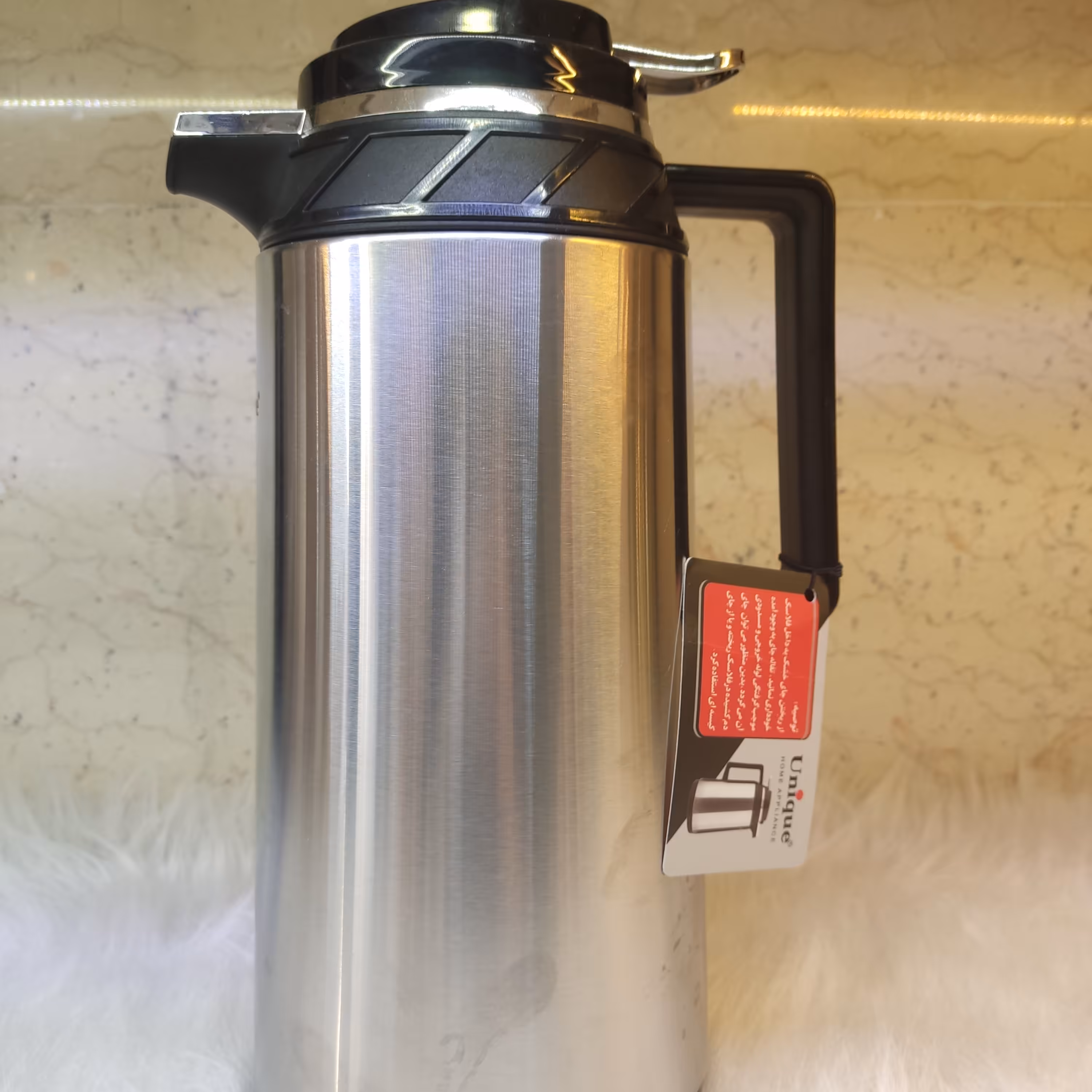 فلاسک استیل  یونیک داخل شیشه 