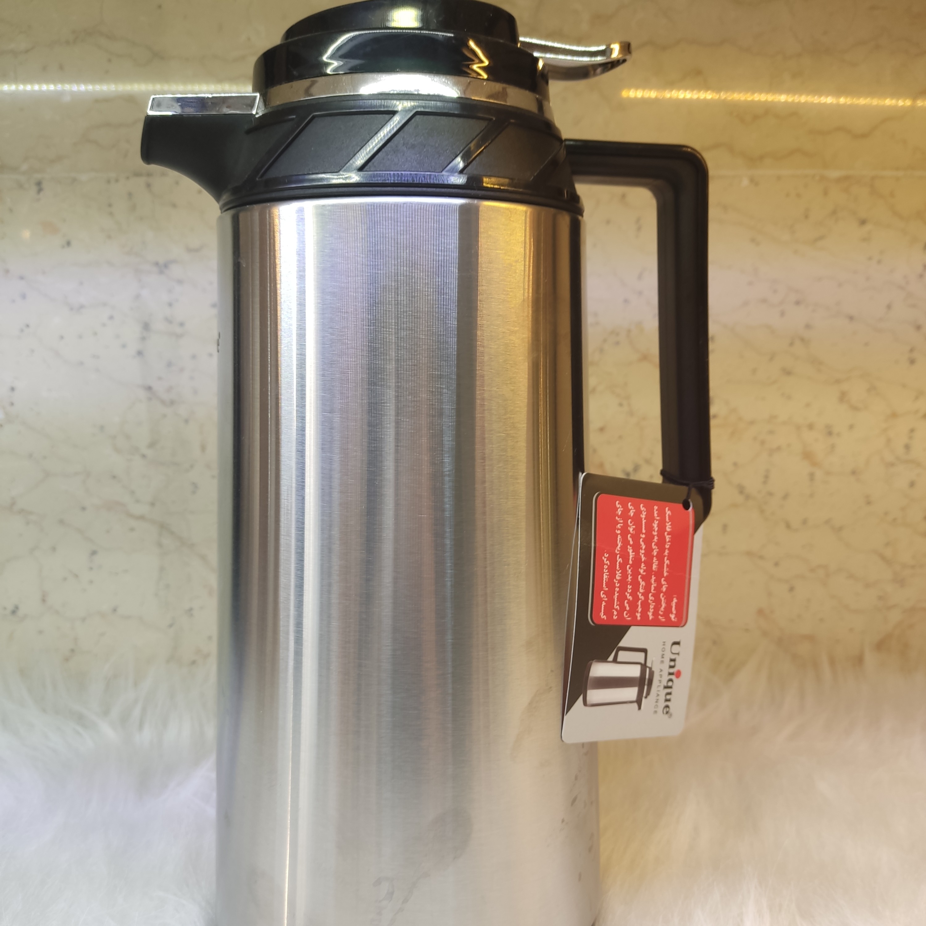 فلاسک استیل  یونیک داخل شیشه 