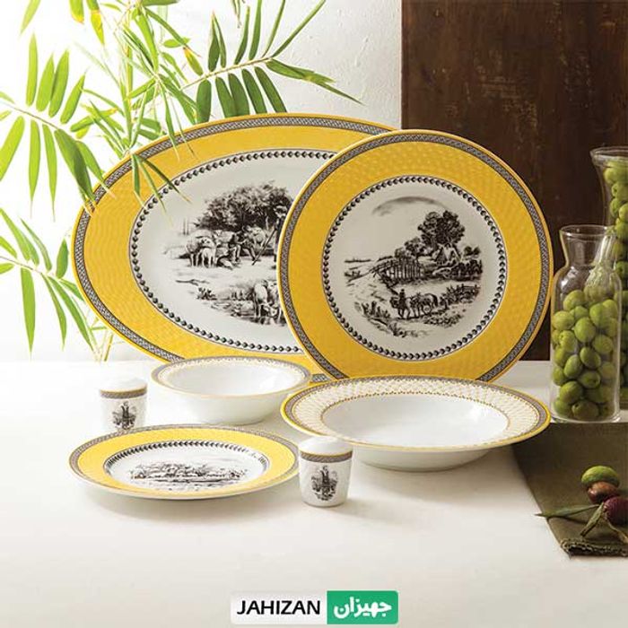 سرویس چینی زرین 28پارچه ویلیج سری رادیانس (عالی)