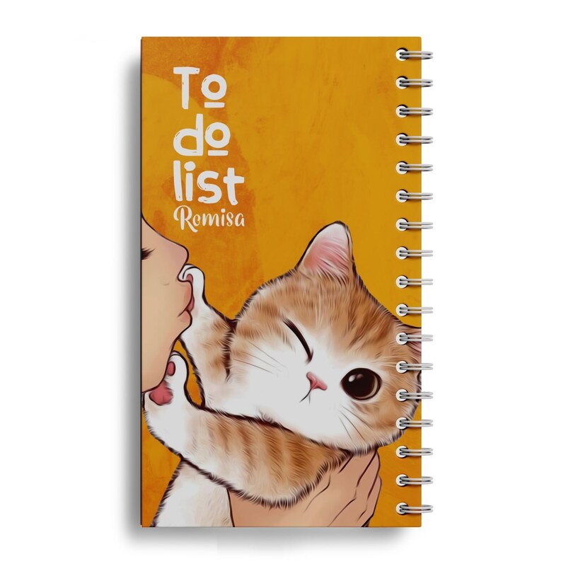 دفترچه یادداشت همراه و برنامه ریزی (تو دو لیست to do list) طرح گربه
