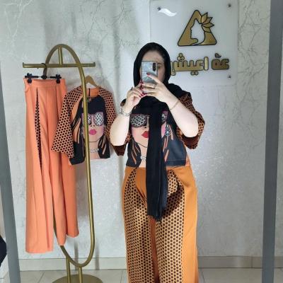 ست کراپ و شلوار مدل آنجلا (جنس مازراتی)