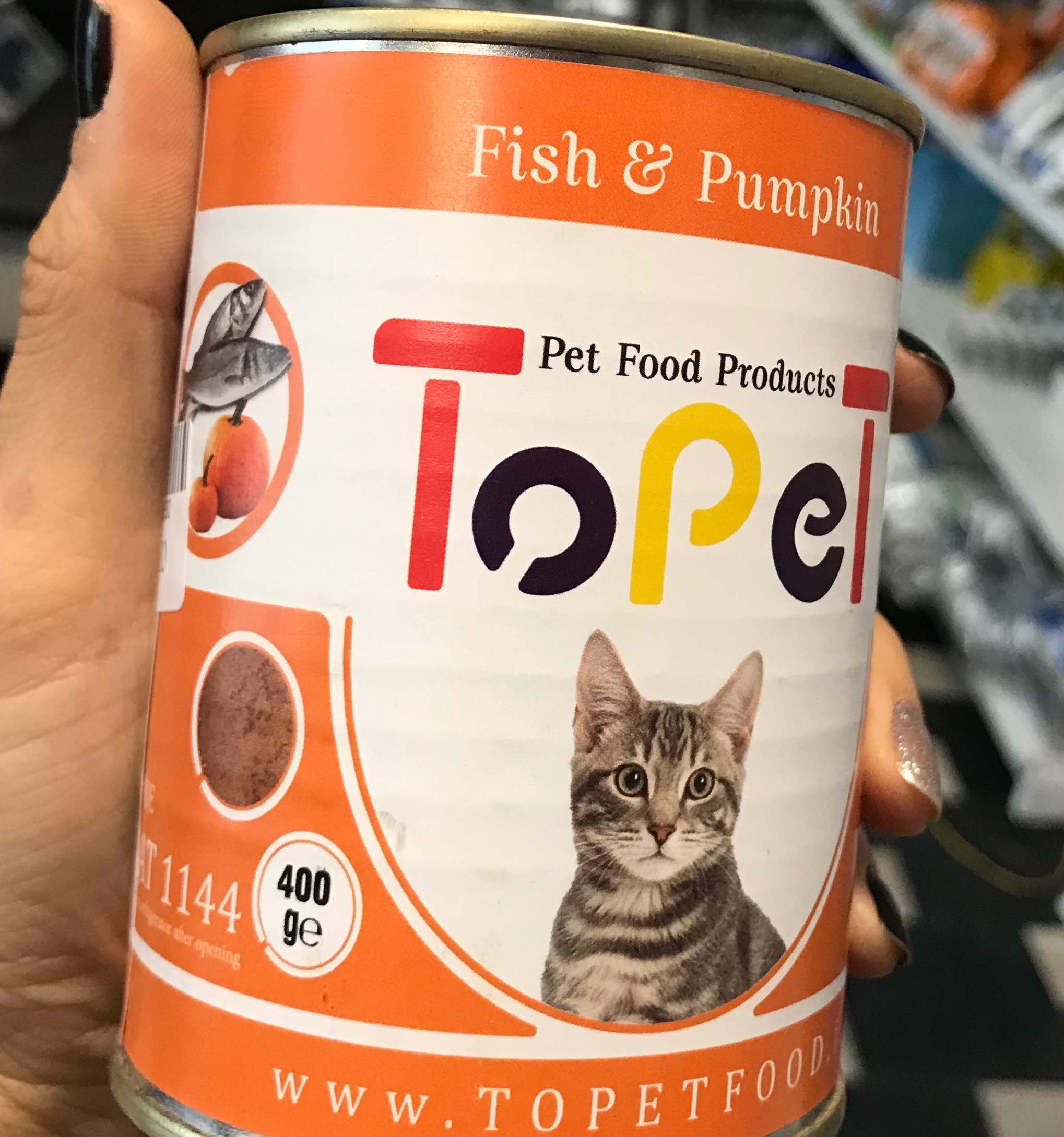 کنسرو ماهی و کدو تنبل مخصوص گربه 400 گمی