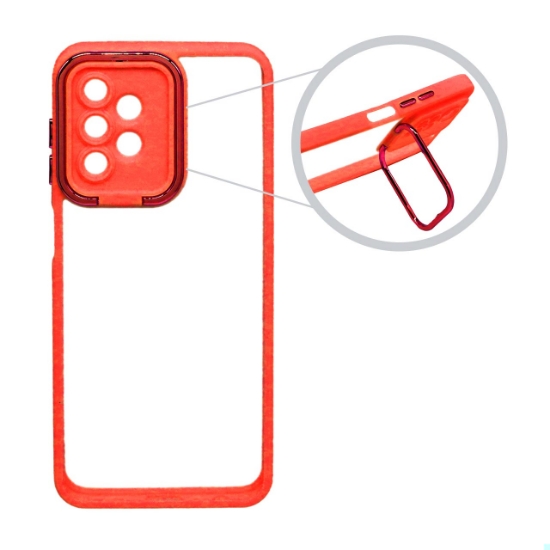 قاب گوشی پشت شفاف محافظ لنزدار متال آیرون برای Samsung A13-4G