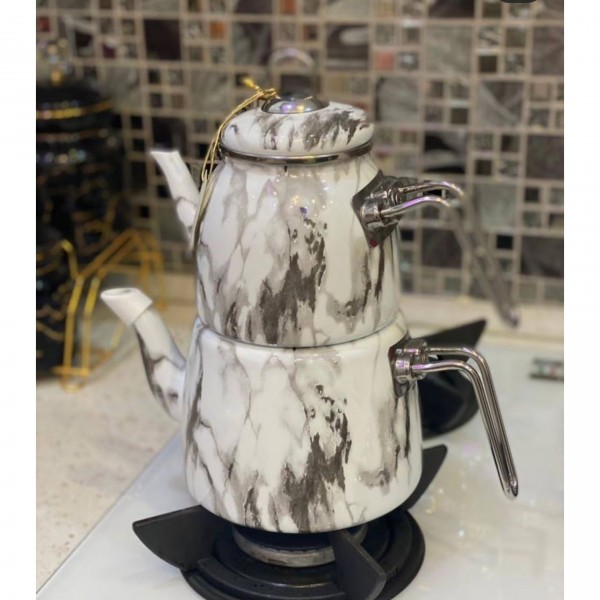 کتری و قوری لعابی پاچی ابر و بادی