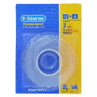 قیمت و خرید  چسب دو طرفه شفاف نواری 1.8 سانت 2437 استورم STORM