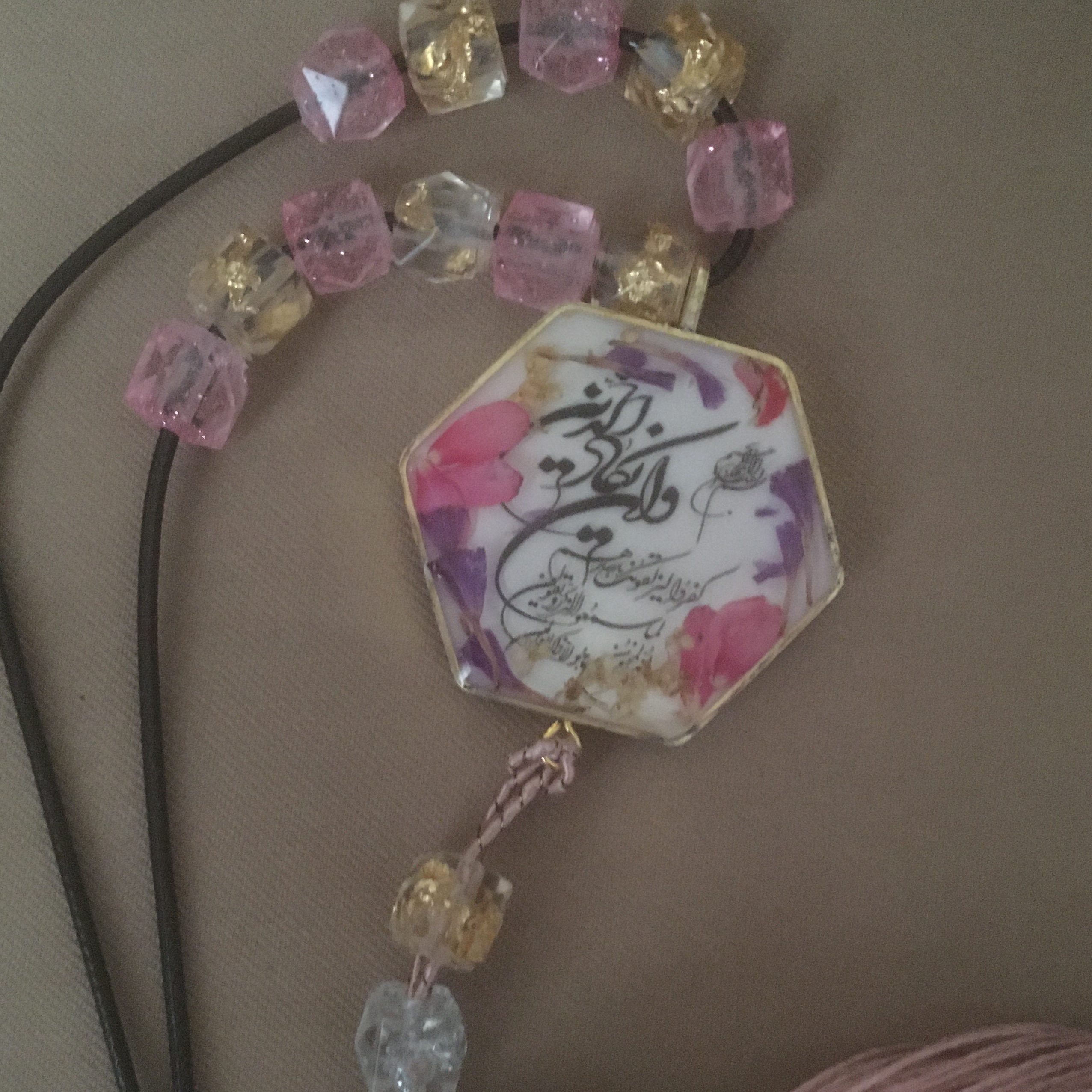 آویز ماشین رینگ برنجی شیش ضلع