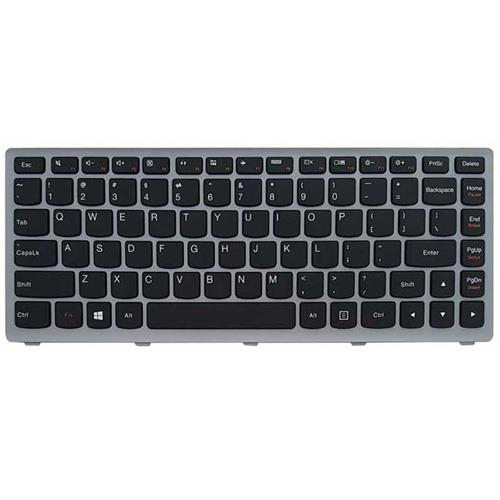 کیبرد لپ تاپ لنوو IdeaPad Z360 مشکی-با فریم نقره ای