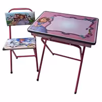 خرید میز و صندلی تحریر تاشو دخترانه طرح سوفیا