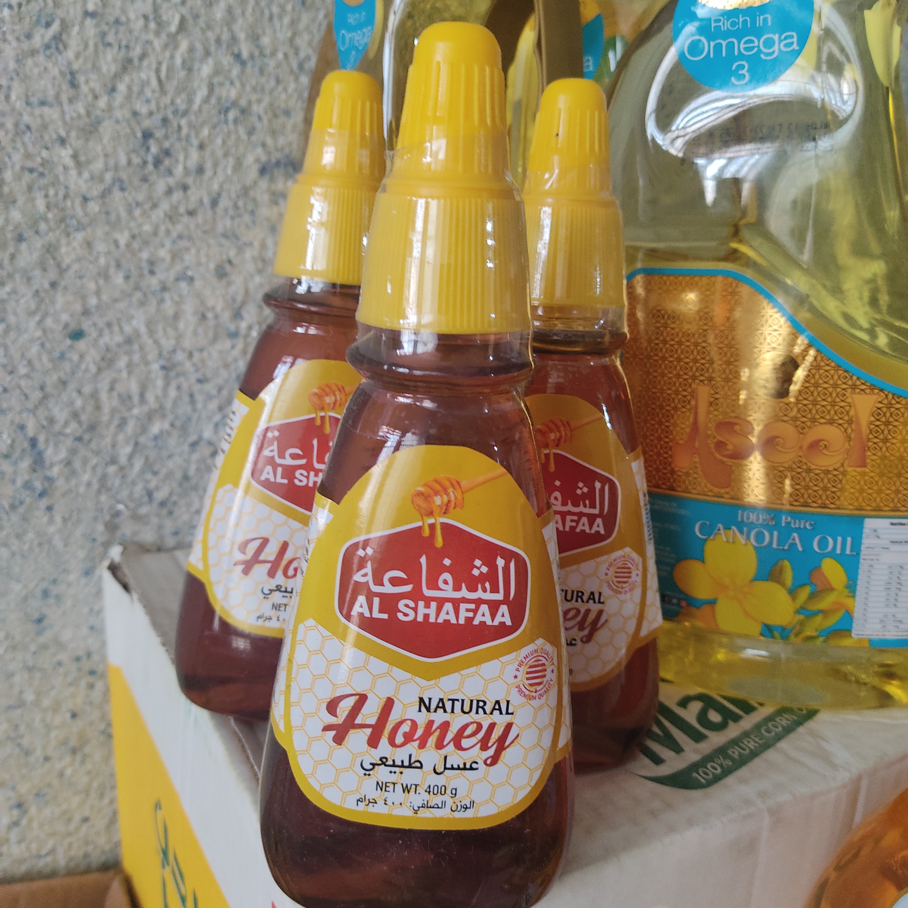عسل خارجی اصل خانواده مخزن فشاری محصول امارات 400 گرمی تاریخ جدید