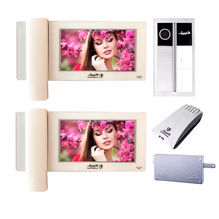 آیفون تصویری الکتروپیک . پک کامل  2 واحدی . مدل 996 با پنل لمسی رندا  1195